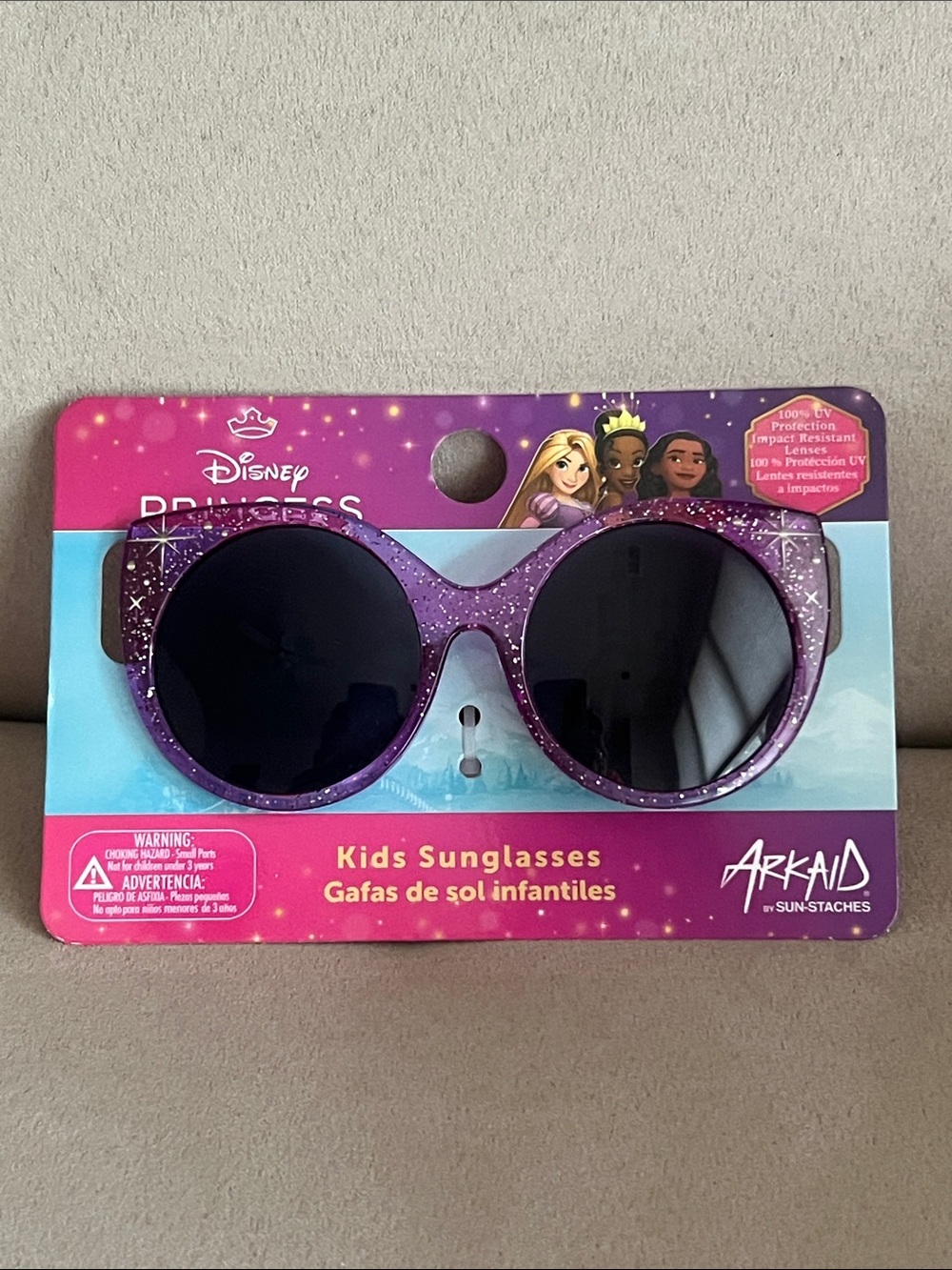 NWT Disney Princess Purple Glitter Girls Sunglasses 🕶️